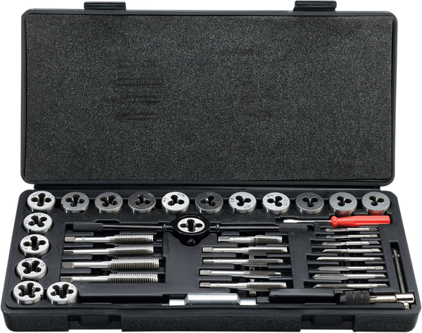 MOOSE RACING Metric Tap And Die Set Silver 