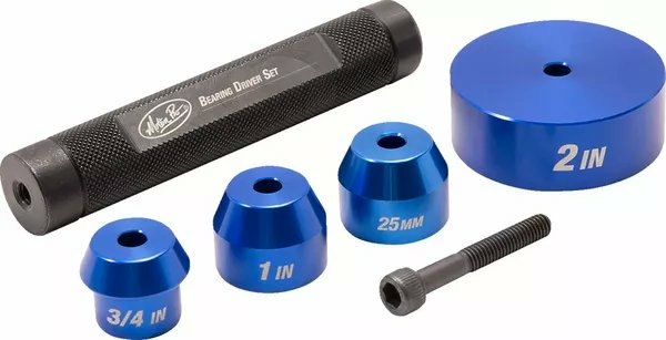 MOTION PRO Wheel Bearing Driver Set For Harley Davidson Blue, Anodized -2