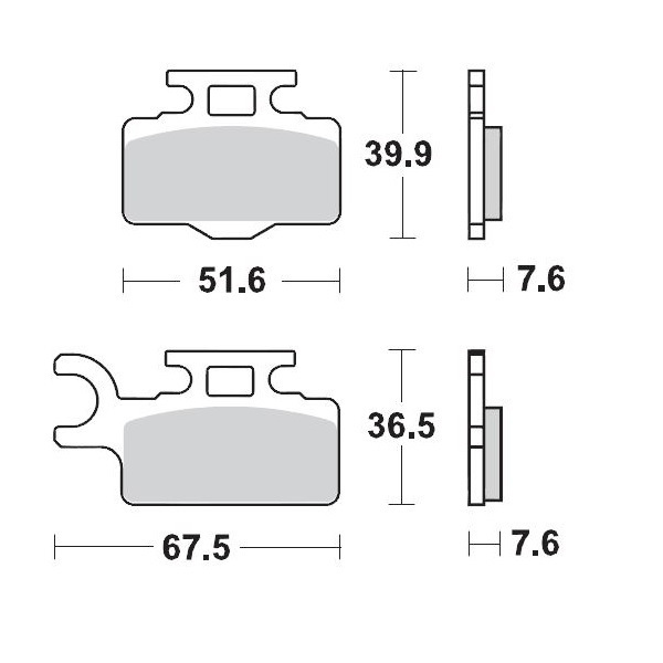 Racing Gp Sinderpro Offroad Brake Pads