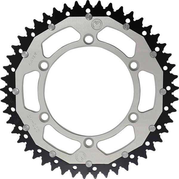 MOOSE RACING Dual Sprocket Silver 