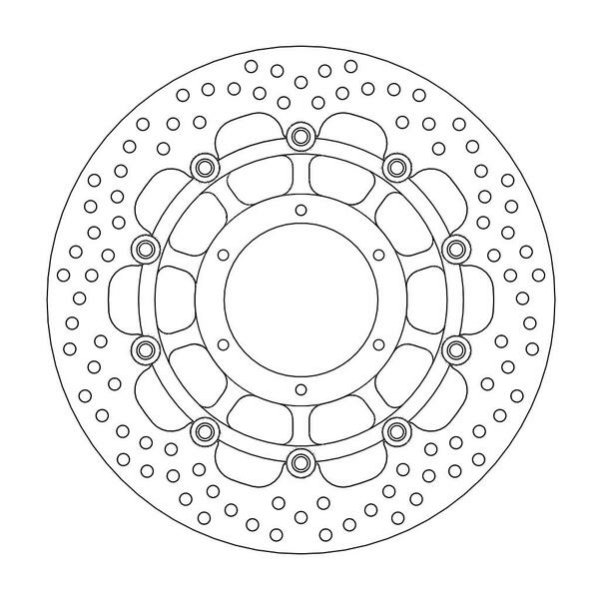 Halo Series Floating Rotor Black, Stainless Steel