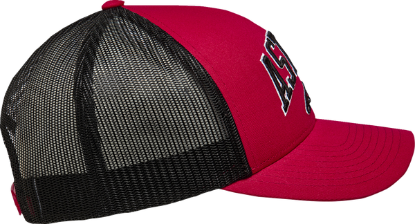 Dunker Trucker Hat Red, Black -1