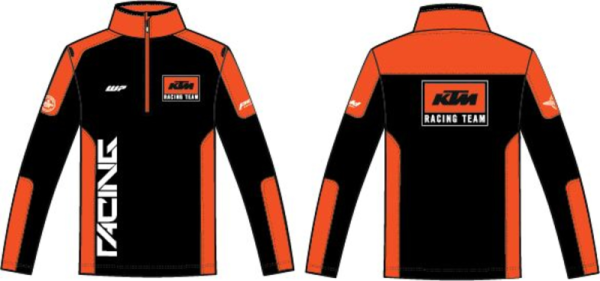 Pulover KTM Team Halfzip Orange Black-4