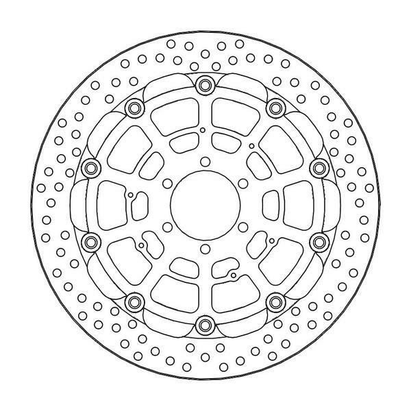 Halo Series Floating Rotor Black, Stainless Steel