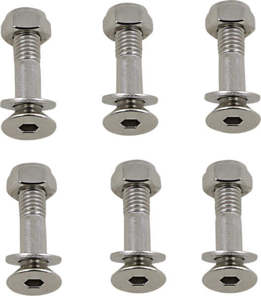 MOOSE RACING Sprocket Lock Bolt Kit Silver 