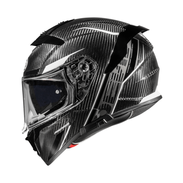 Casca Premier Devil Carbon ST8 Negru/Alb-0