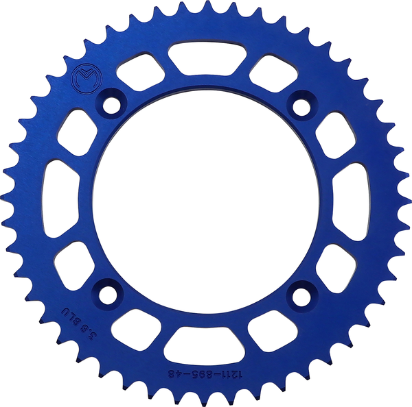 MOOSE RACING Rear Aluminum Sprocket Blue -0