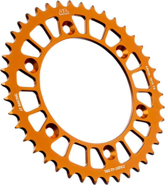 JT SPROCKETS Racelite Aluminum Rear Sprocket Orange 