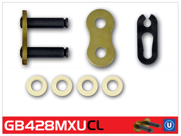 428 Mxu Drive Chain Black, Gold-0