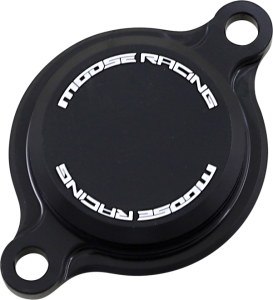 MOOSE RACING Machined Oil Filter Cover Black 