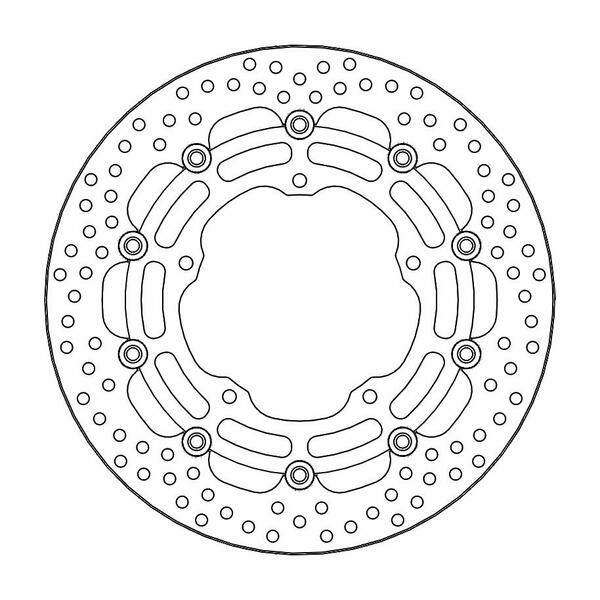 Halo Series Floating Rotor Black, Stainless Steel