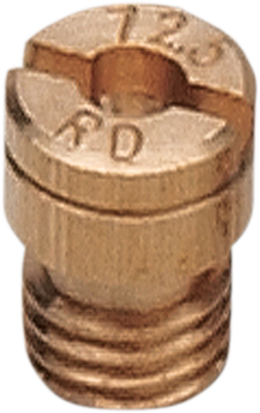 A-bax Precision Keihin-style Slot Head (kj Prefix) Main Jet Brass