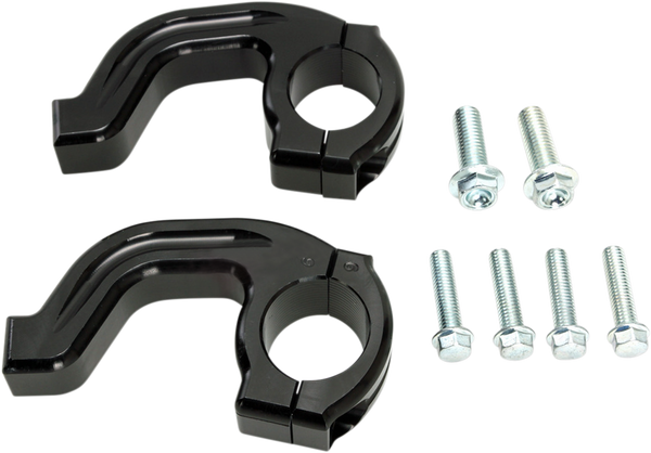 MOOSE RACING Replacement Contour Handguard Inner Mount Clamp Black 