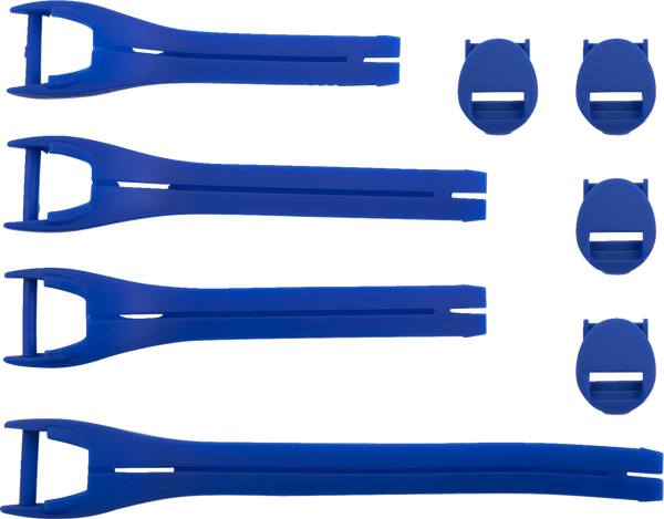 MOOSE RACING Boot Strap Kit Blue 