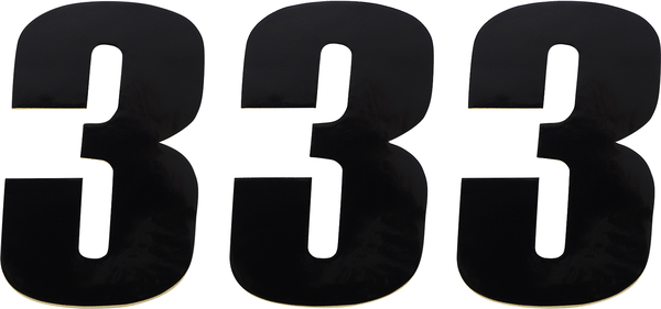 MOOSE RACING Vinyl Race Numbers Black -0