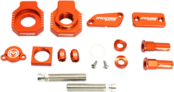 MOOSE RACING Bling Pack Kit Orange, Anodized 