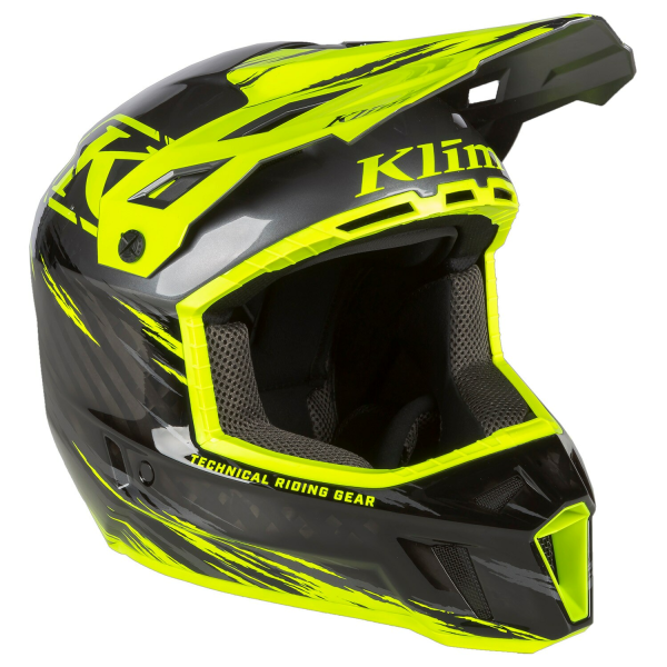 Casca Snowmobil Klim F3 Carbon Pro ECE Ascent Black - Asphalt-14