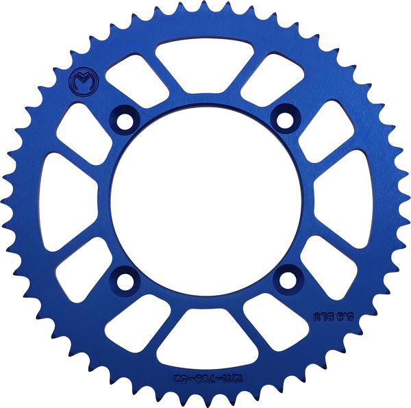 MOOSE RACING Rear Aluminum Sprocket Blue -0