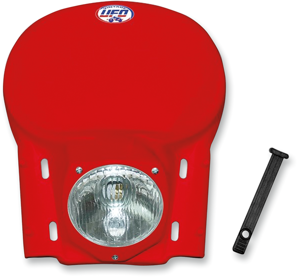 Vintage Universal Headlights Red-0