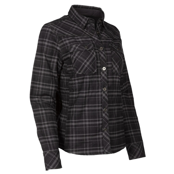 Camasa Dama Klim Upland Flannel Black - Asphalt-11