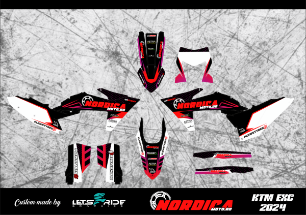 Kit stickere KTM EXC 2024 Nordicamoto