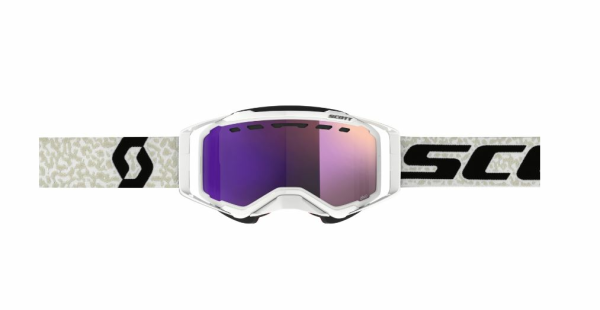 Scott Goggle Prospect Snow Cross white/black / enhancer purple chrome