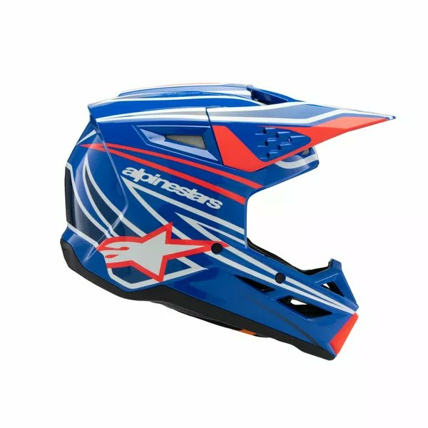 Alpinestars Youth S-m3 Wurx Helmet Black, Blue, Red, White -0