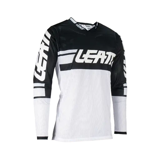 Tricou Leatt 4.5 X-Flow White/Black-5ac2a72bb52e74e2aa3c705c9580d685.webp