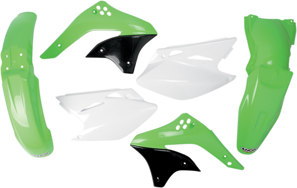 Body Kit 07 Kxf450 Black, Green, Oem, White 