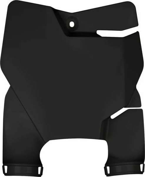 Stadium Number Plate With Fork Guards Black-0