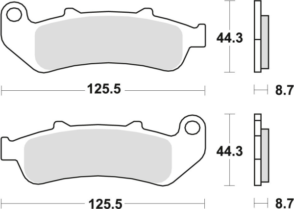 Placute frana fata/spate TRW Sinterizate STREET HONDA CBR 1000 F DUAL '93-'00