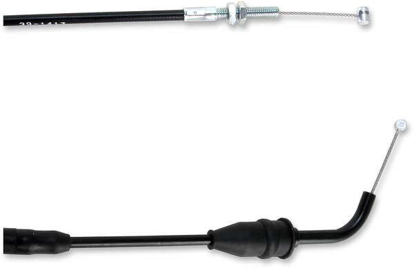 MOOSE RACING Black Vinyl Throttle Cable Black -1