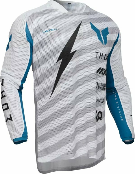 THOR Launchmode Vented Raid Jersey Gray -1