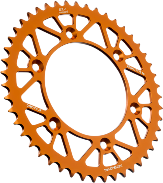 JT SPROCKETS Racelite Aluminum Rear Sprocket Orange 