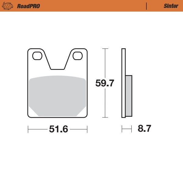 Roadpro Sinder Brake Pad Rear