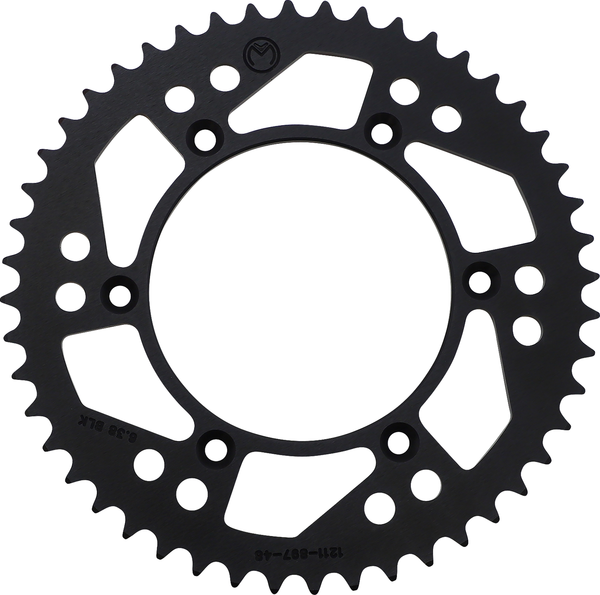 MOOSE RACING Rear Aluminum Sprocket Black -0