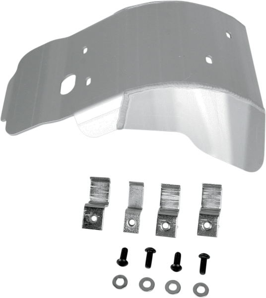 MOOSE RACING Aluminum Skid Plate Silver 