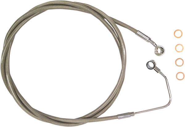 Xr Stainless Upper Brake Line Silver, Polished-0