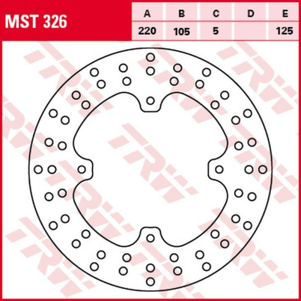 Disc frana spate TRW HONDA XL 250R BAJA '88 -'91/NX 500/650 DOMINATOR '93 -'01/ FX 650 VIGOR '99 -'02/ SLR 650 '97 -'98