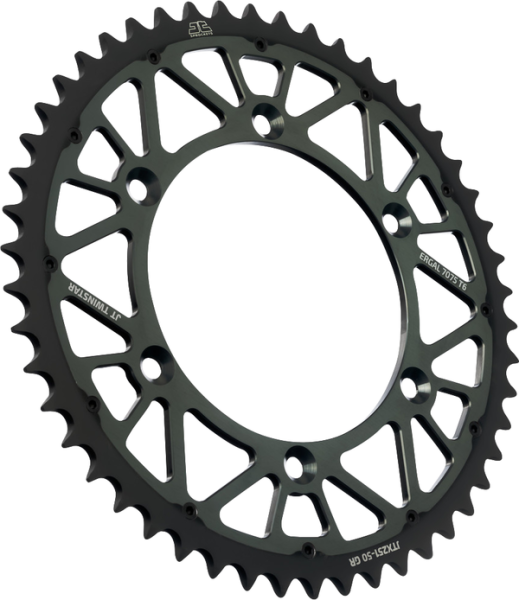 JT SPROCKETS Twinstar Rear Sprocket Graphite -0