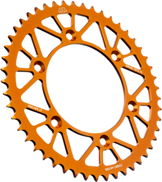 JT SPROCKETS Racelite Aluminum Rear Sprocket Orange 