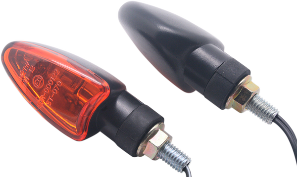 Universal E-marked Turn Signals Black 