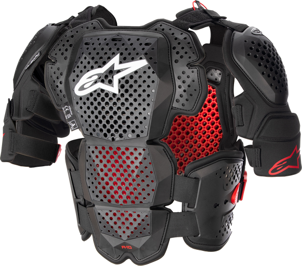 Armura Alpinestars A-10 Roost Guard V2 Black/Red-2