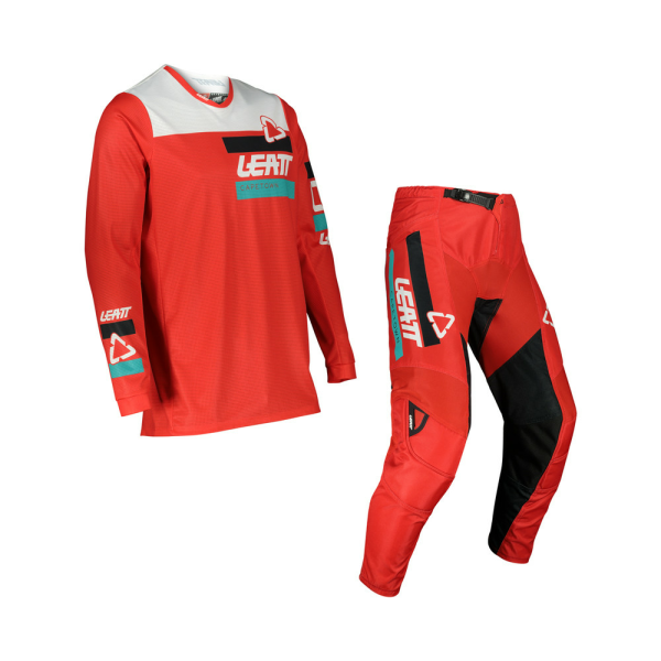 Set tricou si pantaloni copii Leatt 3.5 Red