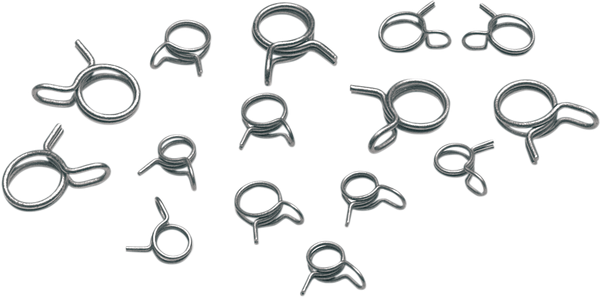 MOOSE RACING Wire Clamps Silver 