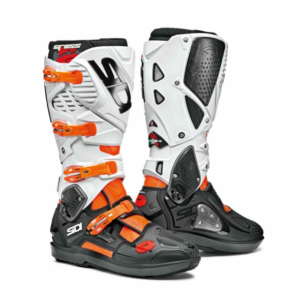 Cizme Sidi Crossfire 3 SRS Orange Fluo/White/Black