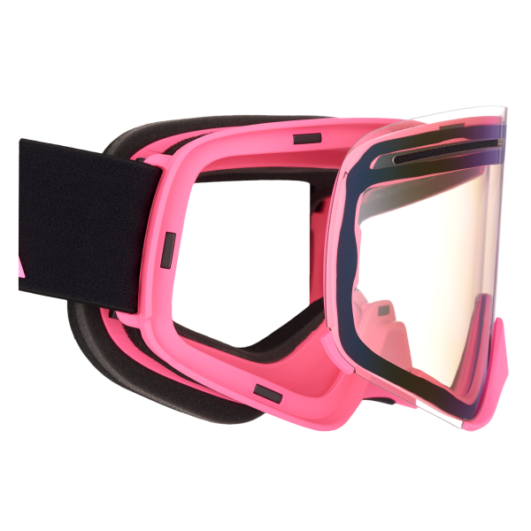 AMOQ Vision Vent+ Magnetic Goggles Black-Pink - Gold Mirror-0