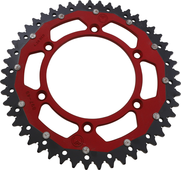 MOOSE RACING Dual Sprocket Red 