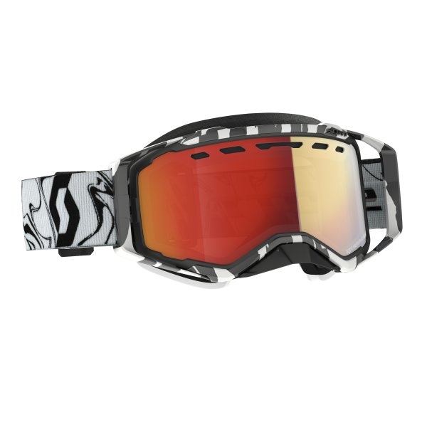 Scott Goggle Prospect Snow Cross LS marble black/white light sensitive red chrom