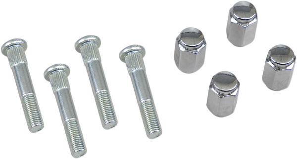 MOOSE RACING Wheel Stud-nut Kit Silver 